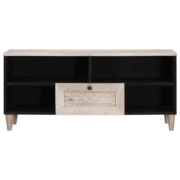 vidaXL TV egys&eacute;gek fi&oacute;kkal polcokkal Feh&eacute;r 105 x 33 x 46 cm Faanyag