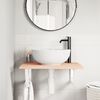 vidaXL ac&eacute;l &eacute;s t&ouml;m&ouml;r t&ouml;lgyfa falra szerelhető mosd&oacute;polc