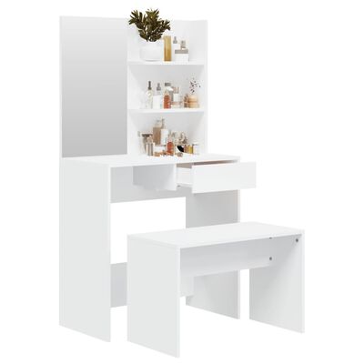 vidaXL fehér fésülködőasztal-szett 74,5x40 x 141 cm