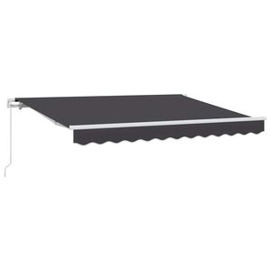 vidaXL Beh&uacute;zhat&oacute; napellenző Antracit 300 x 200 cm sz&ouml;vet