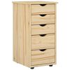 vidaXL Cabinet 34 x 39 x 61,5 cm T&ouml;m&ouml;r fenyőfa Barna