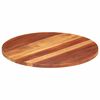 vidaXL kerek t&ouml;m&ouml;r ak&aacute;cfa asztallap 25-27 mm 70 cm