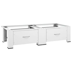 vidaXL feh&eacute;r dupla mos&oacute;- &eacute;s sz&aacute;r&iacute;t&oacute;g&eacute;p &aacute;llv&aacute;ny fi&oacute;kkal