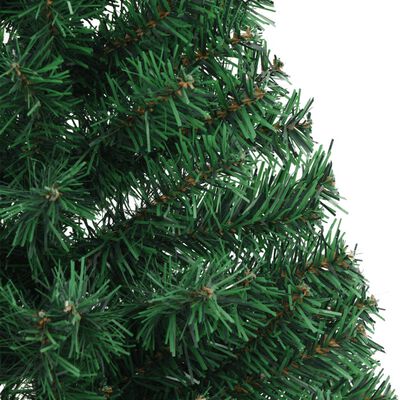 vidaXL zöld PVC fél műkarácsonyfa állvánnyal 120 cm