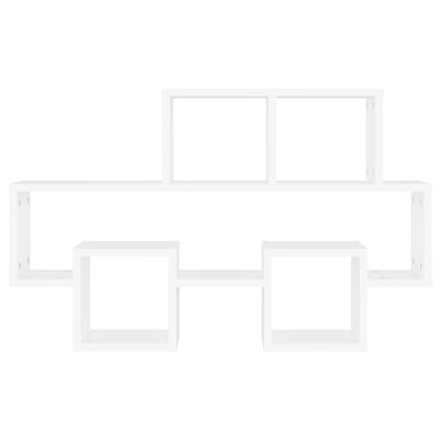 vidaXL autó alakú fehér forgácslap fali polc 82 x 15 x 51 cm