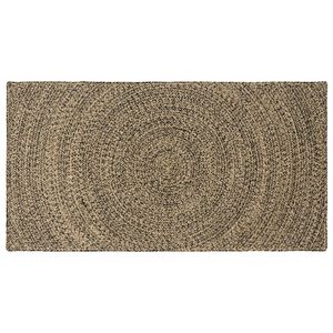 vidaXL Ter&uuml;letszőnyegek Term&eacute;szetes &eacute;s Fekete 60 x 110 cm Juta