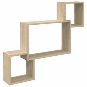 vidaXL Falpolc Falra szerelhető Sonoma T&ouml;lgy 91,5 x 15 x 76 cm