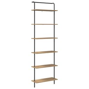 vidaXL K&ouml;nyvespolc 6 szintes 60 x 24 x 203 cm Szerelt fa Artisan t&ouml;lgy