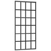 vidaXL fekete ESG &uuml;veg &eacute;s alum&iacute;nium tol&oacute;ajt&oacute; 90 x 205 cm