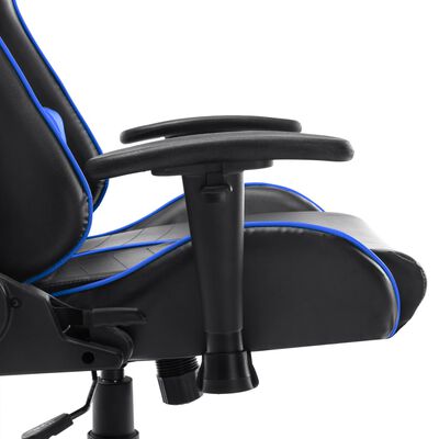 vidaXL fekete és kék műbőr gamer szék