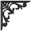 vidaXL Fali polctart&oacute;k 12 db Fekete 21.5 x 21.5 x 3.5 cm Ac&eacute;l