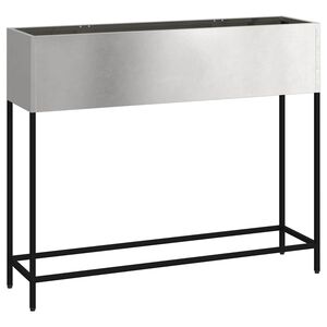vidaXL Magas Kerti Cser&eacute;p Ez&uuml;st 100 x 26 x 82 cm Rozsdamentes ac&eacute;l