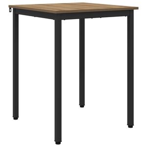 vidaXL &Eacute;tkezőasztalok 60 x 60 x 75 cm Szerelt Fa K&eacute;zműves T&ouml;lgy