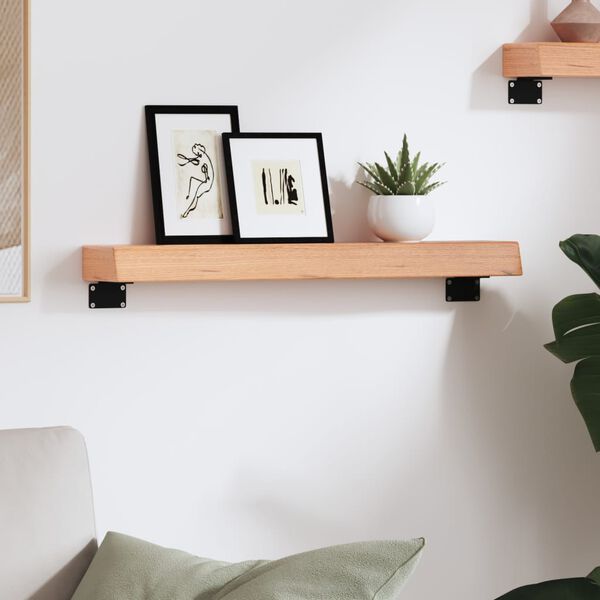 vidaXL vil&aacute;gosbarna kezelt t&ouml;m&ouml;r t&ouml;lgyfa fali polc 60x10x6 cm