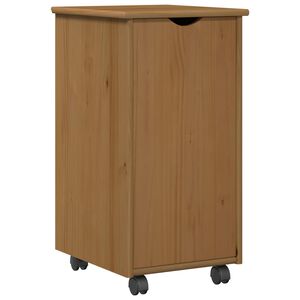 vidaXL G&ouml;rgős szekr&eacute;ny M&eacute;z barna 34 x 39 x 65,5 cm T&ouml;m&ouml;r fenyőfa