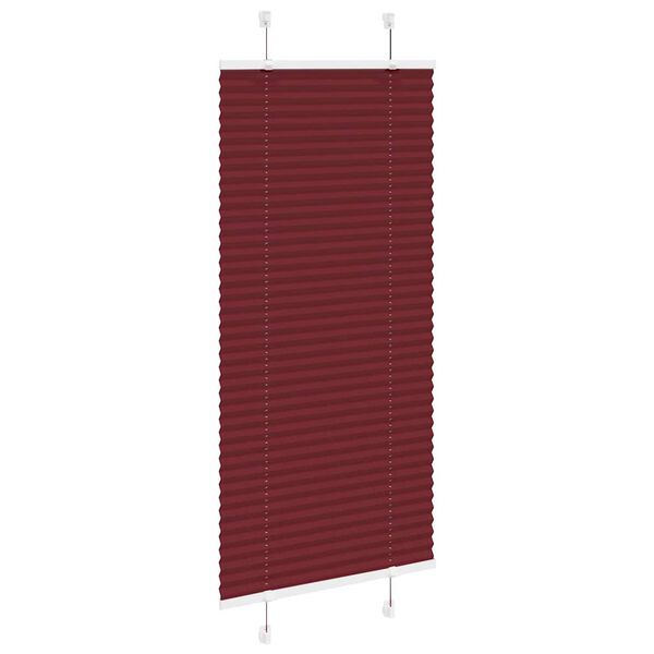 vidaXL pliszírozott redőny Bordeaux piros 60x100 cm Szövetszélesség