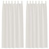 vidaXL Voile F&uuml;gg&ouml;ny f&uuml;gg&ouml;ny&ouml;kkel 2 pcs Kr&eacute;m 245 x 140 cm Poli&eacute;szter