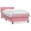 vidaXL Box Spring &aacute;gy matraccal r&oacute;zsasz&iacute;n 100x220 cm b&aacute;rsony