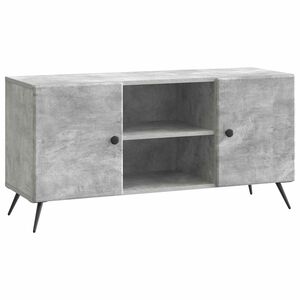 vidaXL TV szekr&eacute;ny 102 x 34,5 x 50 cm Betonsz&uuml;rke Szerelt Fa