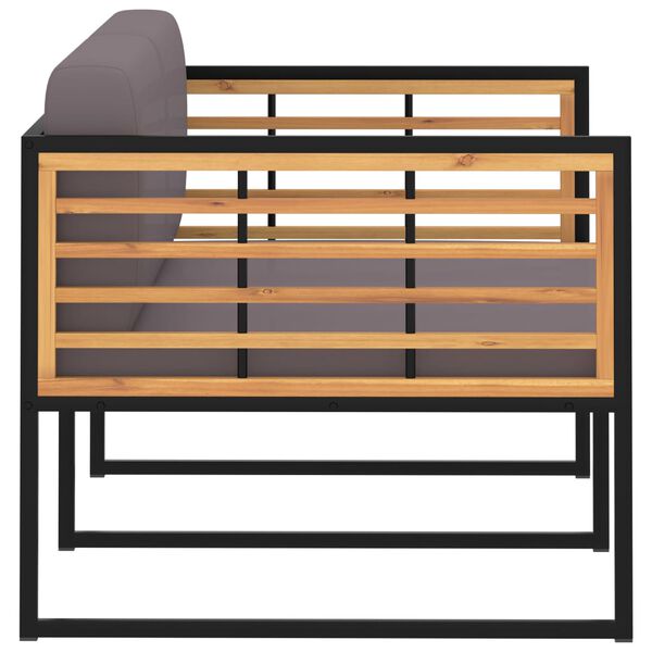 vidaXL 4-r&eacute;szes t&ouml;m&ouml;r ak&aacute;cfa &eacute;s ac&eacute;l kerti &uuml;lőgarnit&uacute;ra