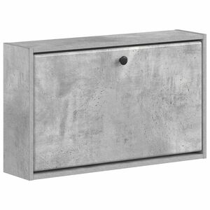 vidaXL Fali Cipőtart&oacute; BREDA 71 x 17 x 43 cm Szerelt Fa Betonsz&uuml;rke