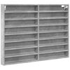 vidaXL betonsz&uuml;rke szerelt fa vitrinszekr&eacute;ny 100 x 8,5 x 75 cm