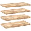 vidaXL 4 db kezeletlen t&ouml;m&ouml;r ak&aacute;cfa f&uuml;ggőpolc 60 x 40 x 4 cm