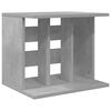 vidaXL Vinyl lemez t&aacute;rol&aacute;s Betonsz&uuml;rke 42 x 33 x 36 cm Szerelt Fa