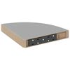 vidaXL 4 db sz&uuml;rke MDF lebegő sarokpolc 25 x 25 x 3,8 cm