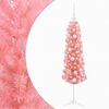vidaXL Karcs&uacute; műkar&aacute;csonyfa g&ouml;mb&ouml;kkel 120 cm 150 LED Meleg feh&eacute;r