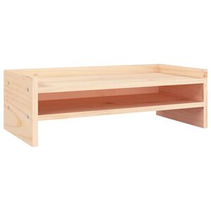 vidaXL t&ouml;m&ouml;r fenyőfa monitor&aacute;llv&aacute;ny 50x24x16 cm