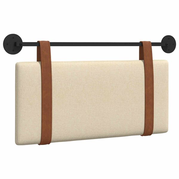 vidaXL Fali Fejt&aacute;mla Falra szerelhető Kr&eacute;m 100 x 55 x 5 cm Antik PU