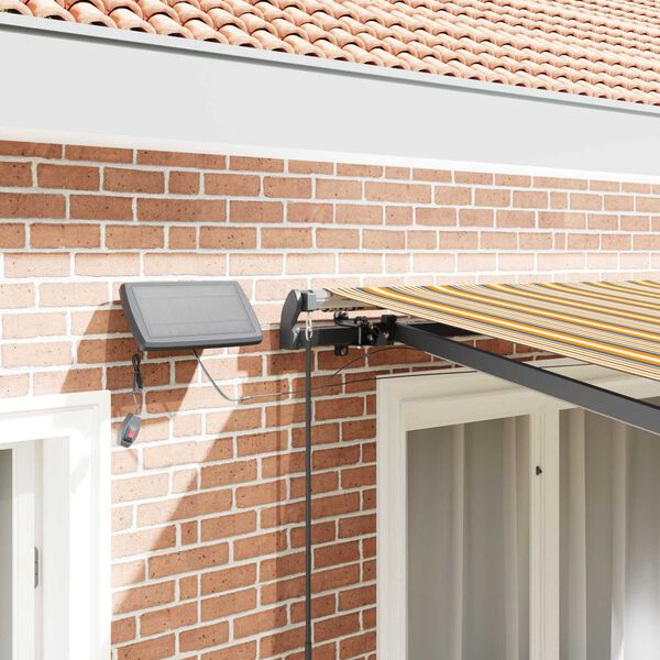 vidaXL Beh&uacute;zhat&oacute; napellenző Soksz&iacute;nű 350 x 250 cm sz&ouml;vet