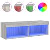 vidaXL sz&uuml;rke sonoma sz&iacute;nű TV-szekr&eacute;ny LED-vil&aacute;g&iacute;t&aacute;ssal 100x30x30 cm