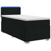 vidaXL Boxspring &aacute;gy matraccal fejt&aacute;ml&aacute;val Fekete 90 x 190 cm Sz&ouml;vet