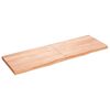vidaXL vil&aacute;gosbarna kezelt t&ouml;m&ouml;r t&ouml;lgyfa fali polc 180 x 60 x (2-6) cm