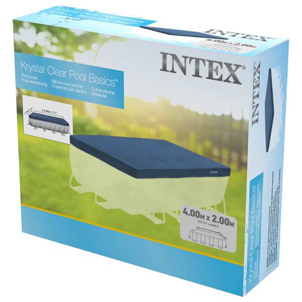 Intex t&eacute;glalap alak&uacute; medencetakar&oacute; 390 x 180 cm 28037
