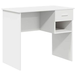 vidaXL Asztal Feh&eacute;r 90 x 49 x 75 cm Szerelt Fa