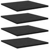 vidaXL Polcos k&ouml;nyvespolc 3 szintes 4 db 40 x 40 x 1,5 cm Szerelt Fa