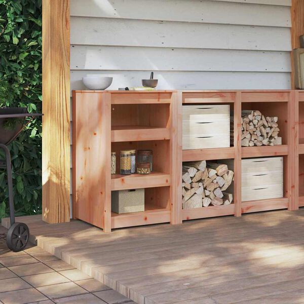 vidaXL Konyhaszekr&eacute;ny Barna T&ouml;lgy 55 x 55 x 92 cm T&ouml;m&ouml;r fenyőfa