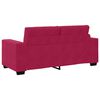 vidaXL bordó bársony loveseat kanapé 140 cm