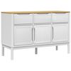 vidaXL FLORO feh&eacute;r t&ouml;m&ouml;r fenyőfa t&aacute;lal&oacute;szekr&eacute;ny 114 x 43 x 74 cm