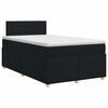 vidaXL Boxspring &aacute;gy matraccal fejt&aacute;ml&aacute;val Fekete 120 x 200 cm Sz&ouml;vet