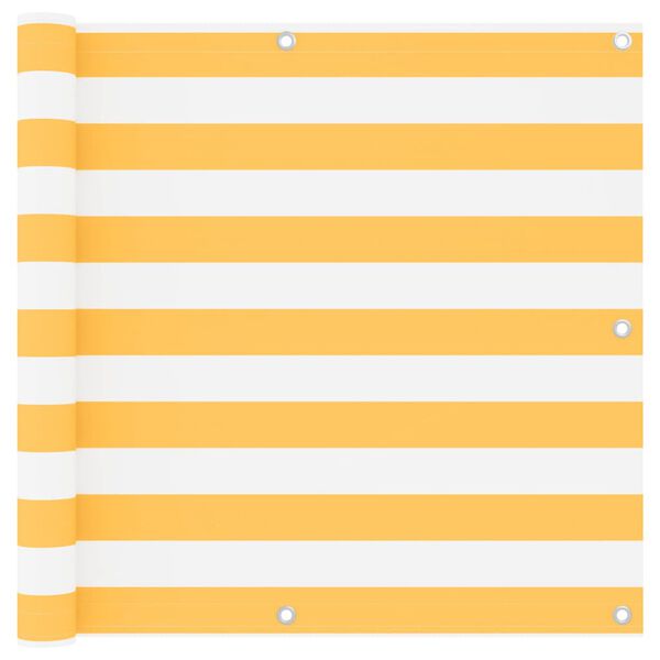 vidaXL feh&eacute;r-s&aacute;rga oxford-sz&ouml;vet erk&eacute;lyparav&aacute;n 90 x 400 cm