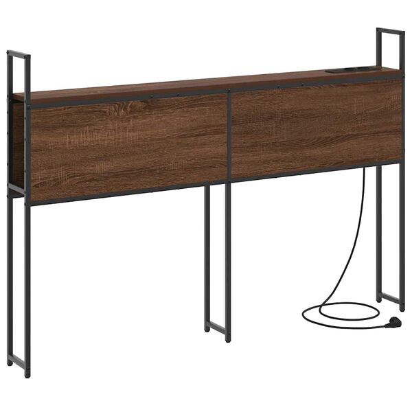 vidaXL T&aacute;rol&oacute;s Fejt&aacute;mla T&ouml;ltő &Aacute;llom&aacute;ssal barna t&ouml;lgy 120 cm Faanyag