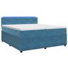 vidaXL Boxspring &aacute;gy matraccal fejt&aacute;ml&aacute;val K&eacute;k 200 x 200 cm B&aacute;rsony