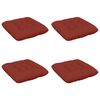 vidaXL &Uuml;lőp&aacute;rn&aacute;k VIANEN 4 db 100% poli&eacute;szter Piros 40 x 40 x 12 cm