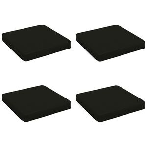 vidaXL 4 darabos &uuml;lőp&aacute;rna VUGHT 4 pcs 100% poli&eacute;szter Fekete