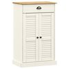 vidaXL VIGO t&ouml;m&ouml;r fenyőfa cipőszekr&eacute;ny 60x35x96 cm