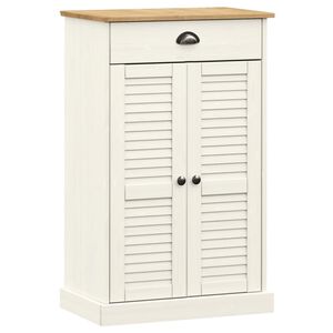 vidaXL VIGO t&ouml;m&ouml;r fenyőfa cipőszekr&eacute;ny 60x35x96 cm